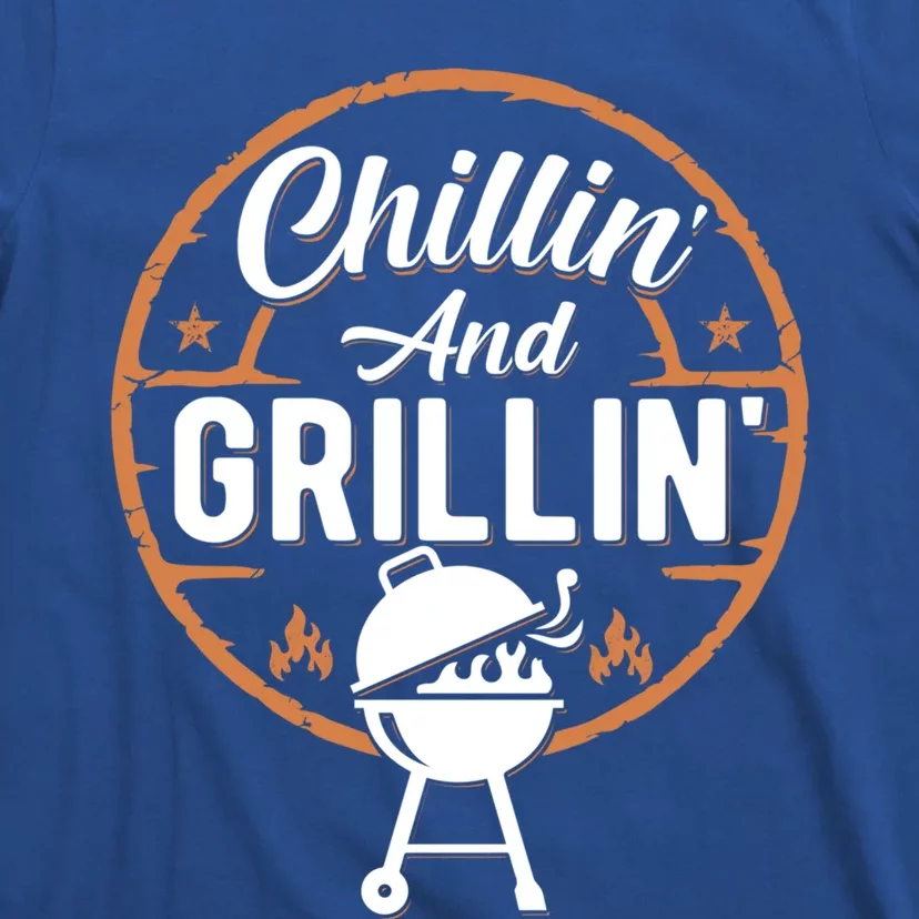 Chillin And Grillin Summer Outdoor Bbq Grilling Dad Fathers Gift T-Shirt