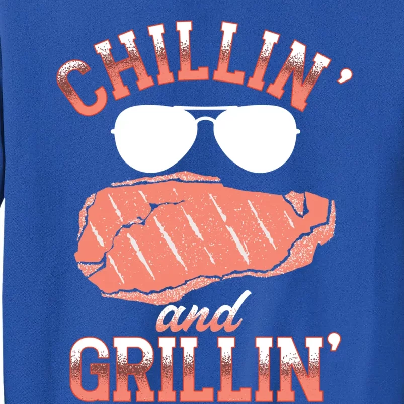 Chillin And Grillin Bbq Barbecue Grill Smoking Gift Sweatshirt