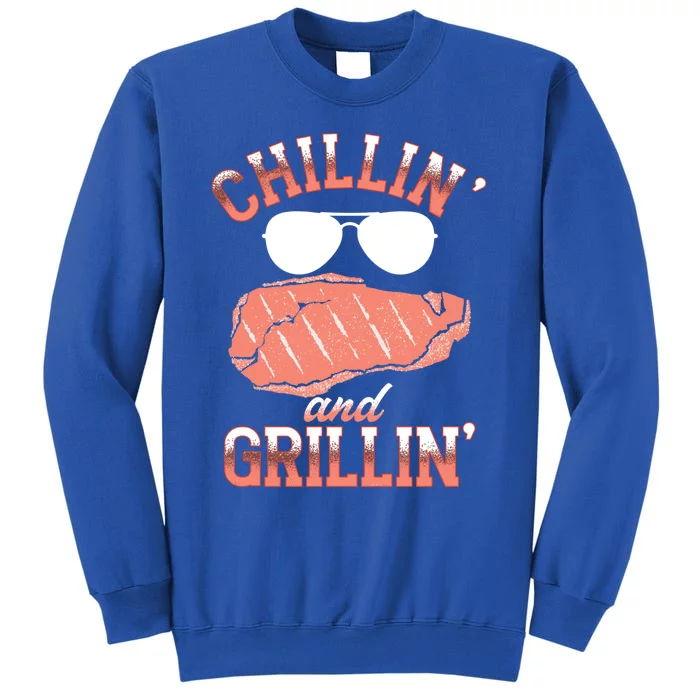 Chillin And Grillin Bbq Barbecue Grill Smoking Gift Sweatshirt