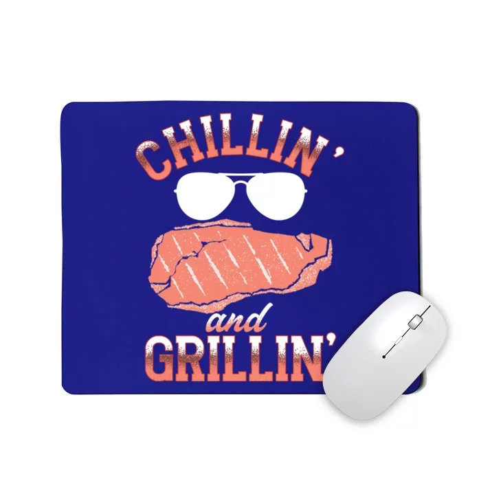 Chillin And Grillin Bbq Barbecue Grill Smoking Gift Mousepad