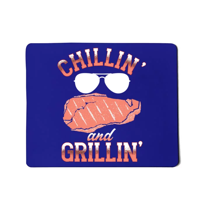 Chillin And Grillin Bbq Barbecue Grill Smoking Gift Mousepad