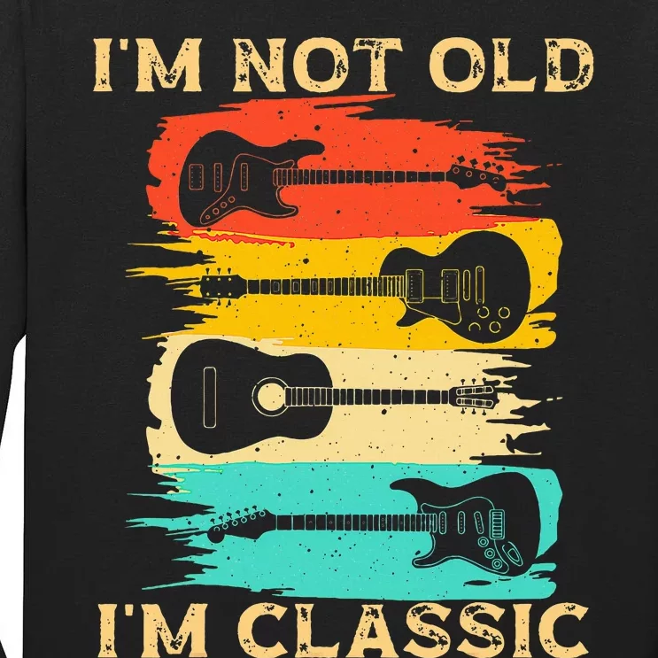 Cool Acoustic Guitar For Acoustic funny Guitar Player Tall Long Sleeve T-Shirt