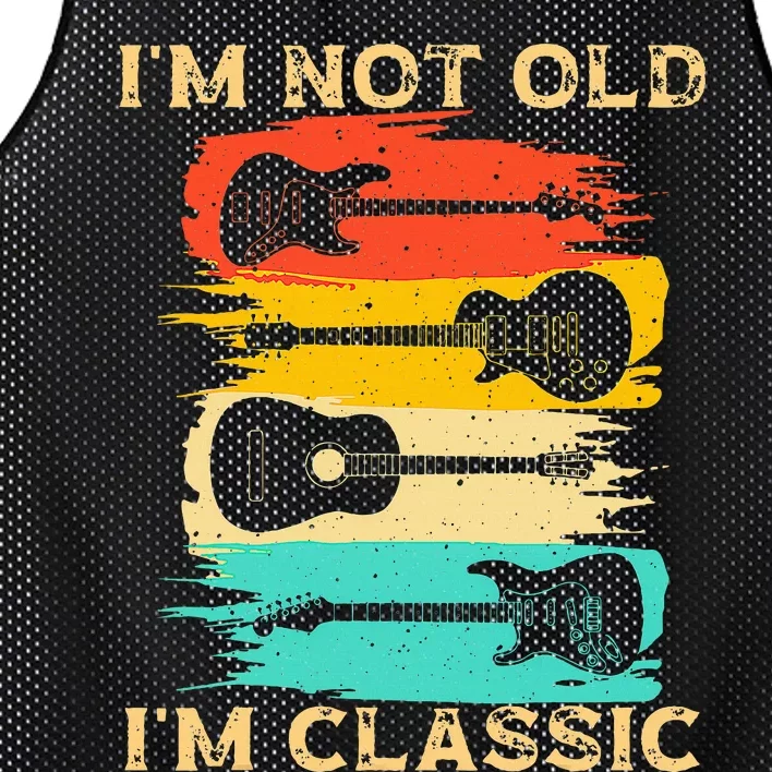 Cool Acoustic Guitar For Acoustic funny Guitar Player Mesh Reversible Basketball Jersey Tank