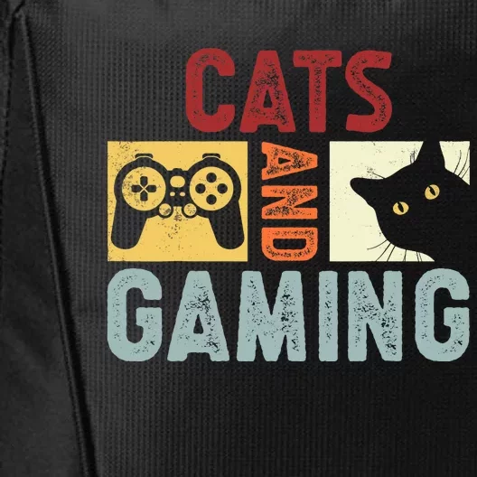 Cats And Gaming. Funny Cats And Gaming Lover City Backpack