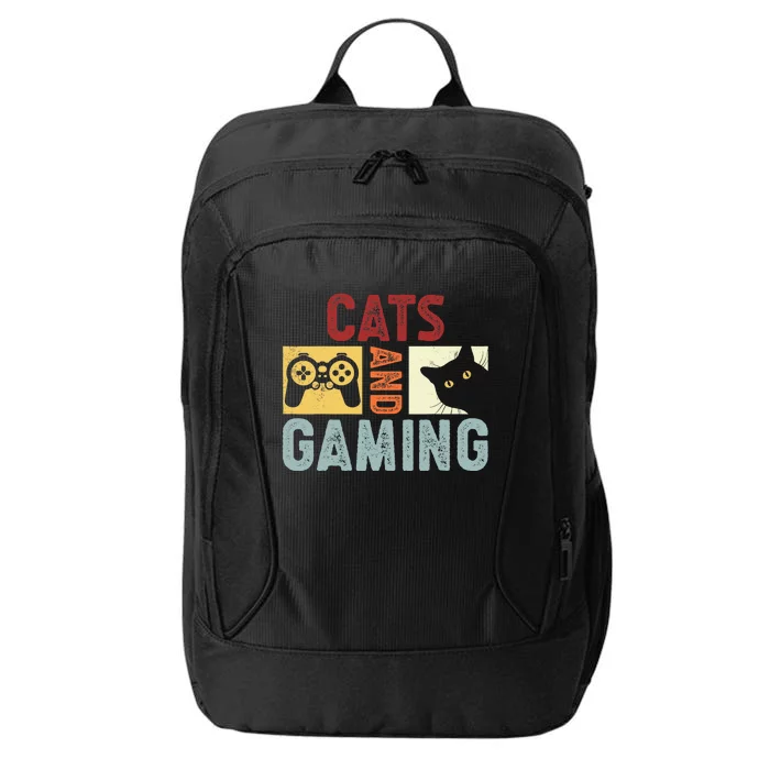 Cats And Gaming. Funny Cats And Gaming Lover City Backpack