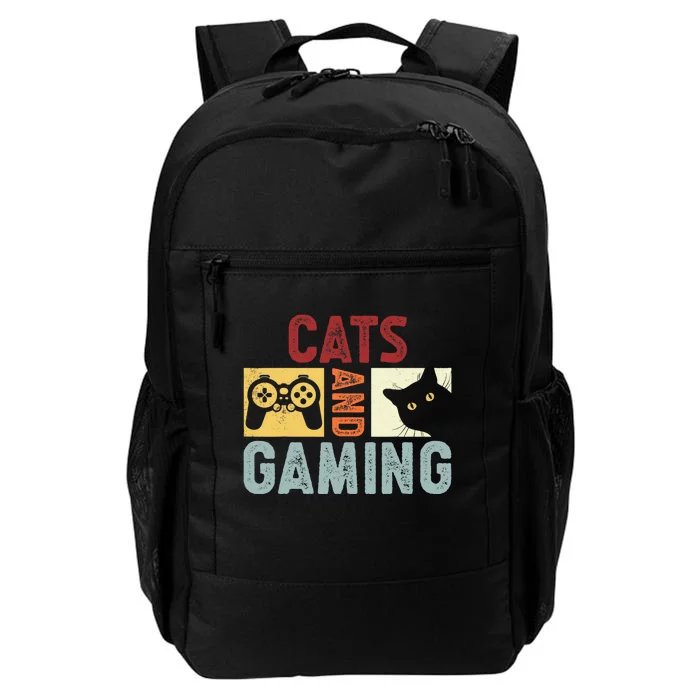 Cats And Gaming. Funny Cats And Gaming Lover Daily Commute Backpack