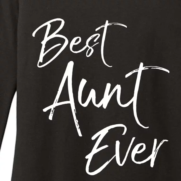 Cute Aunt Gift From Niece And Nephew Awesome Best Aunt Ever Funny Gift Womens CVC Long Sleeve Shirt