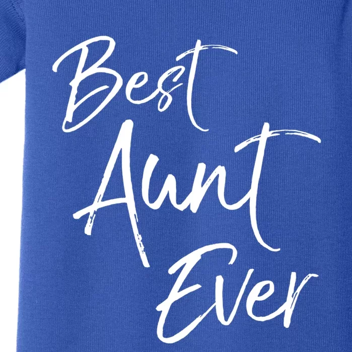 Cute Aunt Gift From Niece And Nephew Awesome Best Aunt Ever Funny Gift Baby Bodysuit