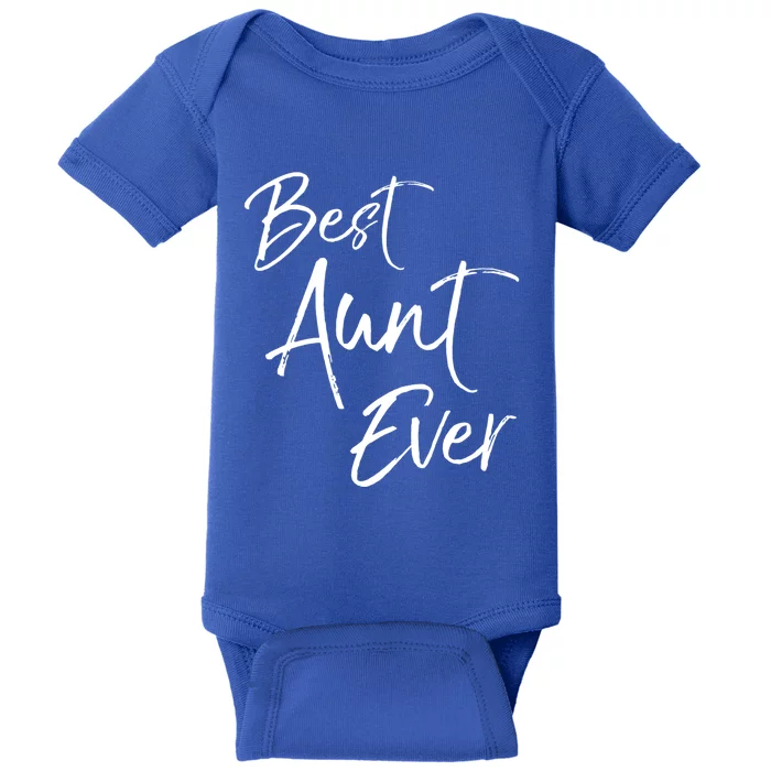 Cute Aunt Gift From Niece And Nephew Awesome Best Aunt Ever Funny Gift Baby Bodysuit