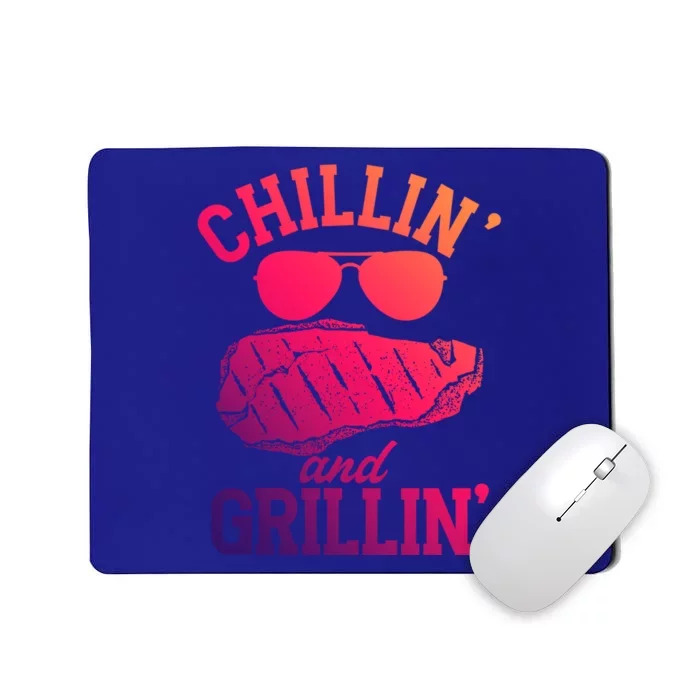 Chillin And Grillin Bbq Barbecue Grill Smoking Funny Gift Mousepad