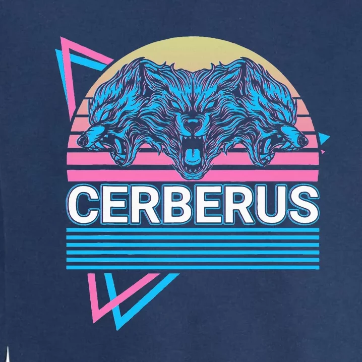 Cerberus Ancient Greek Mythology Retro Garment-Dyed Sweatshirt