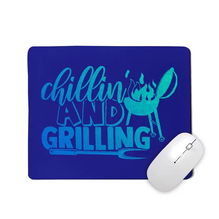 Chilling And Grilling Bbq Grill Master Barbecue Grilling Great Gift Mousepad