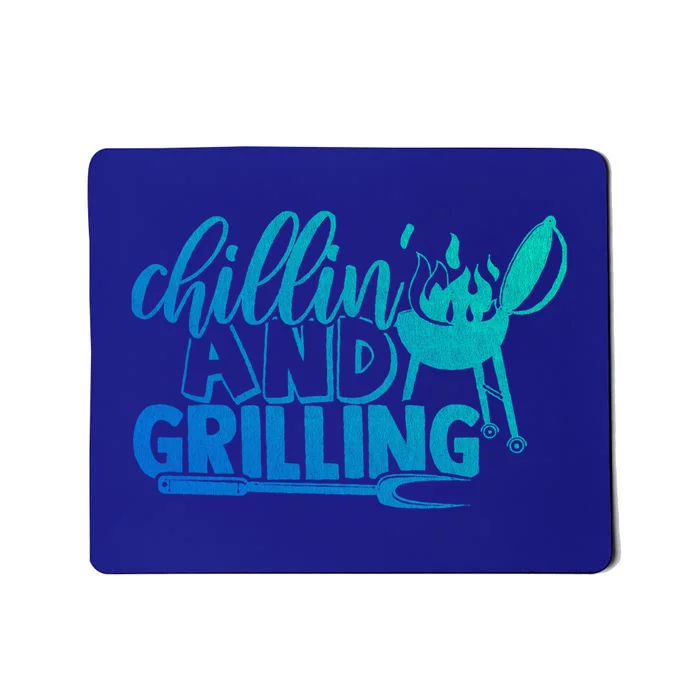 Chilling And Grilling Bbq Grill Master Barbecue Grilling Great Gift Mousepad