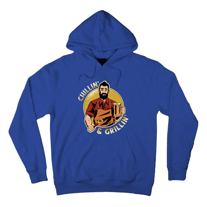 Chillin And Grillin Meaningful Gift Tall Hoodie