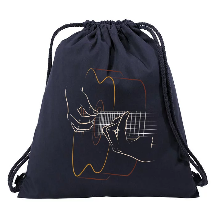 Cool Acoustic Guitar For Women Acoustic Guitar Player Drawstring Bag