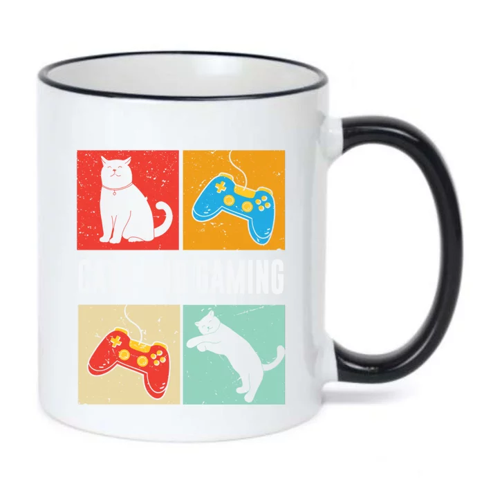 Cats And Gaming For The Cat Lover Gamer Video Game Player Black Color Changing Mug