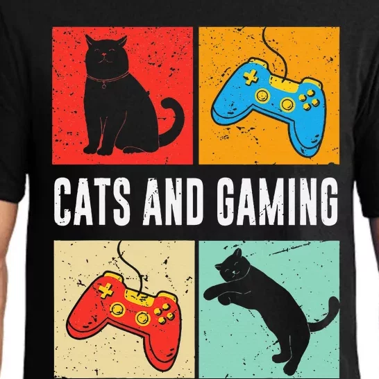 Cats And Gaming For The Cat Lover Gamer Video Game Player Pajama Set