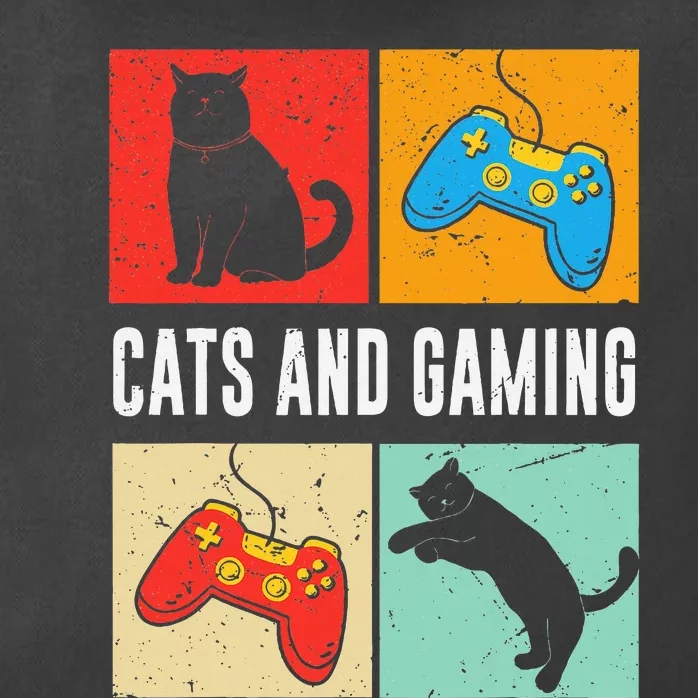 Cats And Gaming For The Cat Lover Gamer Video Game Player Zip Tote Bag