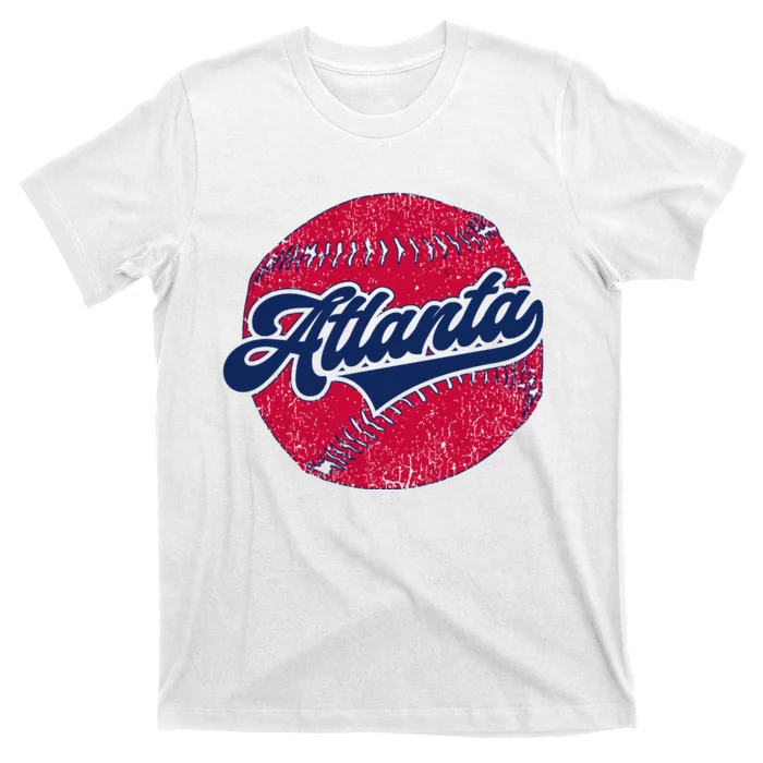 Classic Atlanta, Georgia Baseball Fan Retro Vintage T-Shirt