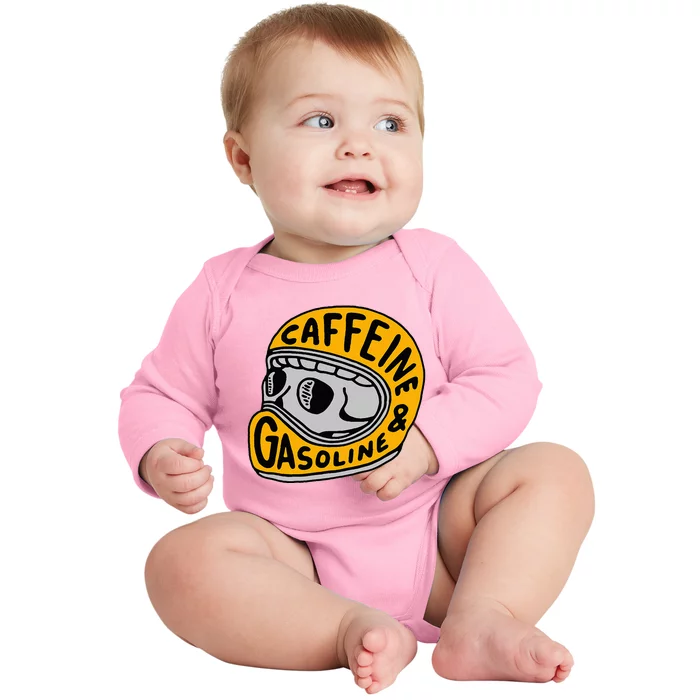 Caffeine And Gasoline Baby Long Sleeve Bodysuit