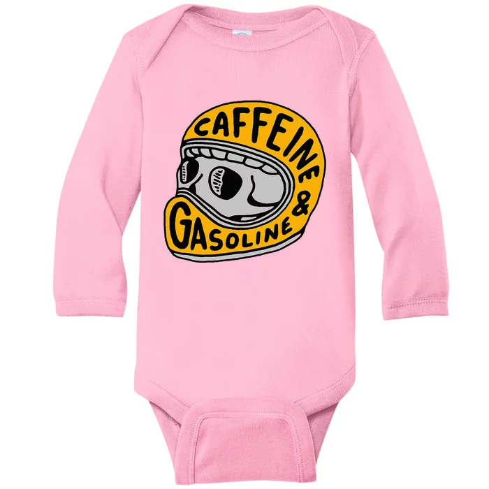 Caffeine And Gasoline Baby Long Sleeve Bodysuit