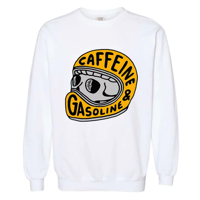 Caffeine And Gasoline Garment-Dyed Sweatshirt