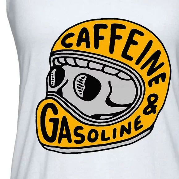 Caffeine And Gasoline Ladies Essential Flowy Tank