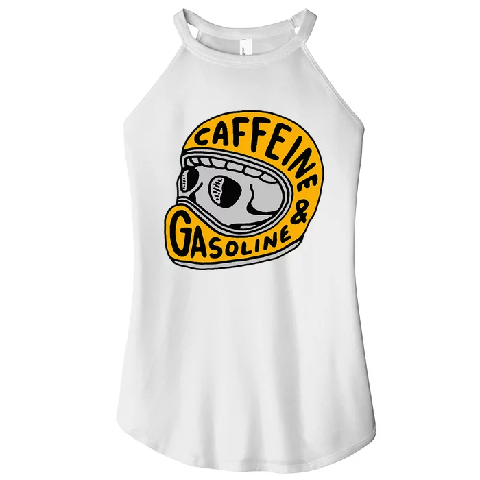 Caffeine And Gasoline Women’s Perfect Tri Rocker Tank