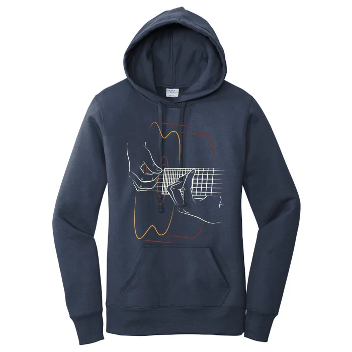 Cool Acoustic Guitar For Men Women Acoustic Guitar Player Women's Pullover Hoodie