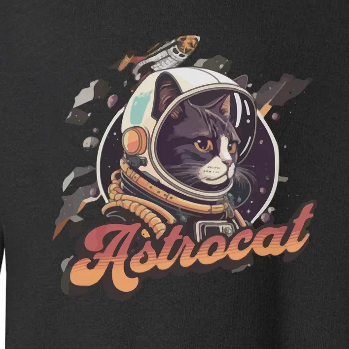 Cat Astrocat Gift For Loved One Toddler Sweatshirt