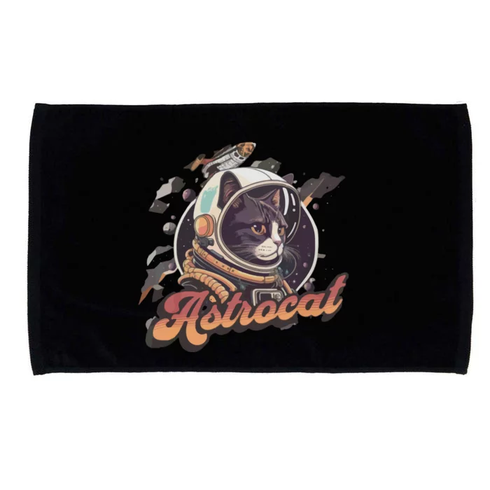 Cat Astrocat Gift For Loved One Microfiber Hand Towel