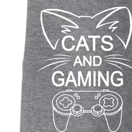 Cats And Gaming Funny Cat Lover Gaming Gift Gamer Doggie 3-End Fleece Hoodie