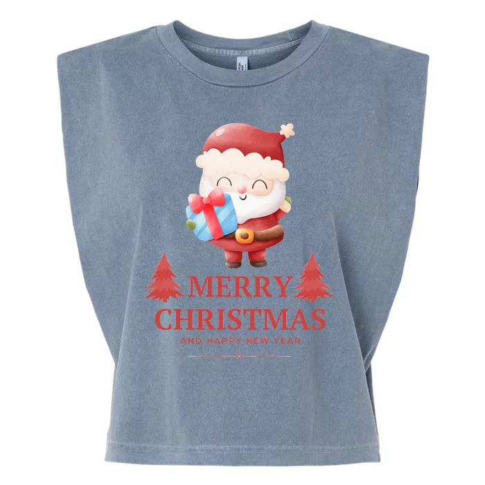 Christmas And Happy New Year Garment-Dyed Women's Muscle Tee