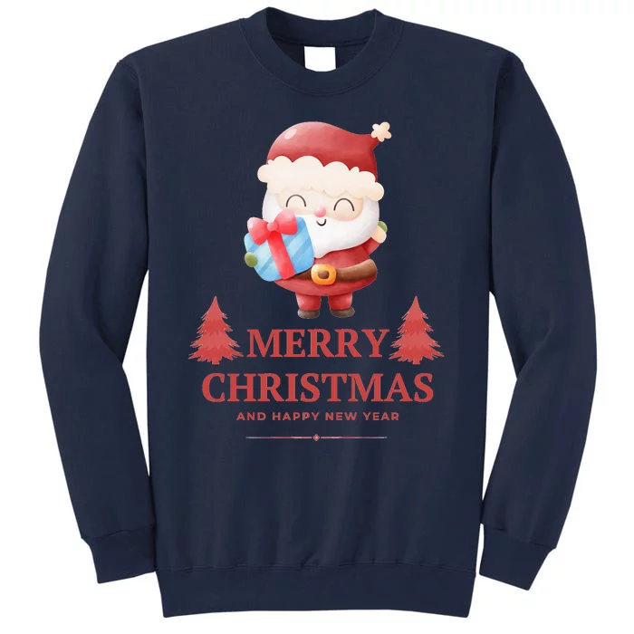 Christmas And Happy New Year Tall Sweatshirt