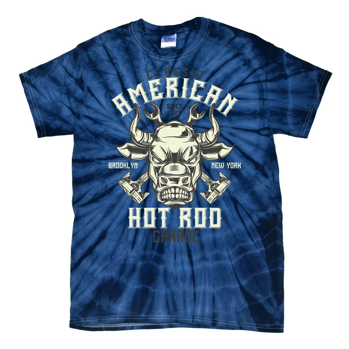 Classic American Hot Rod Tie-Dye T-Shirt