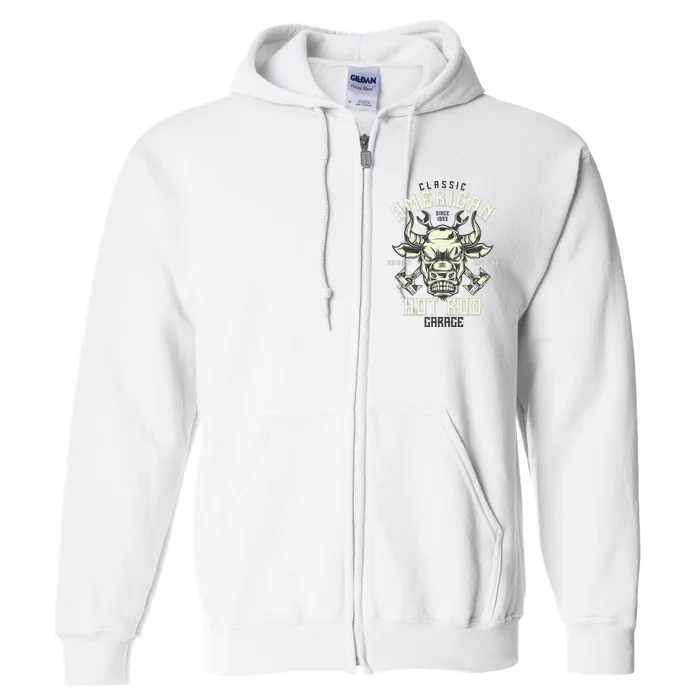 Classic American Hot Rod Full Zip Hoodie