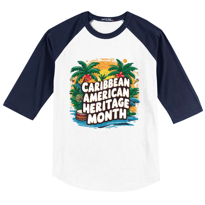 Caribbean American Heritage Month Gift Baseball Sleeve Shirt