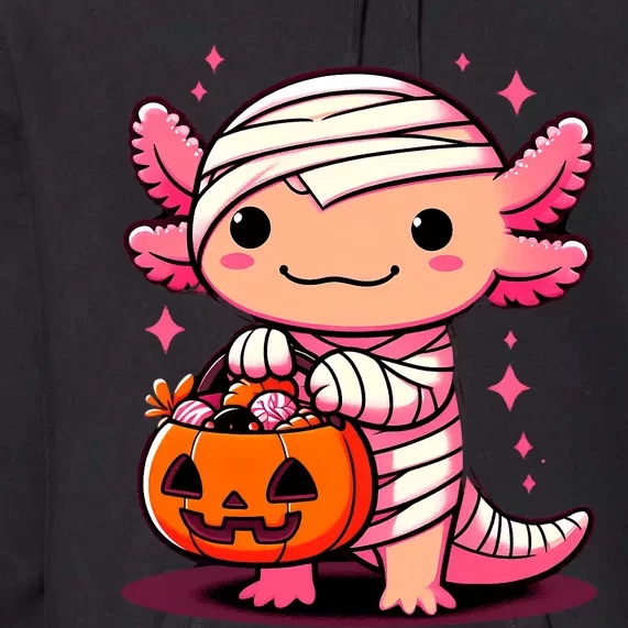 Cute Axolotl Halloween Costume Premium Hoodie