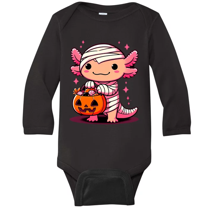 Cute Axolotl Halloween Costume Baby Long Sleeve Bodysuit