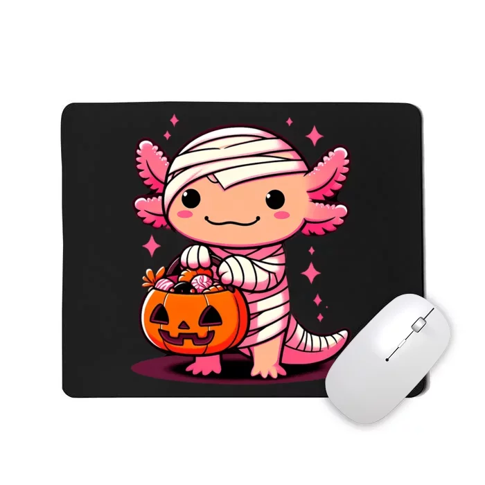 Cute Axolotl Halloween Costume Mousepad