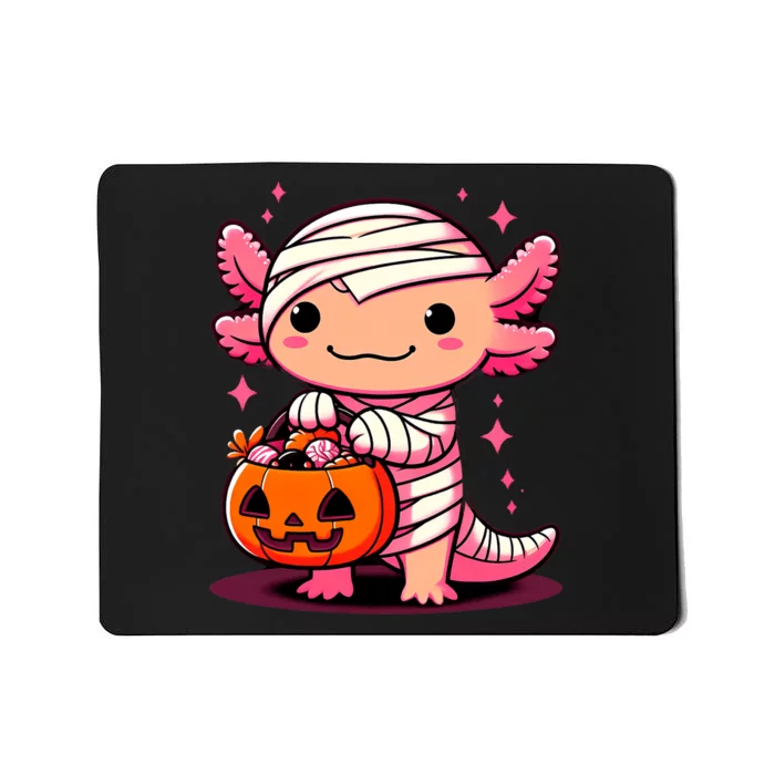 Cute Axolotl Halloween Costume Mousepad