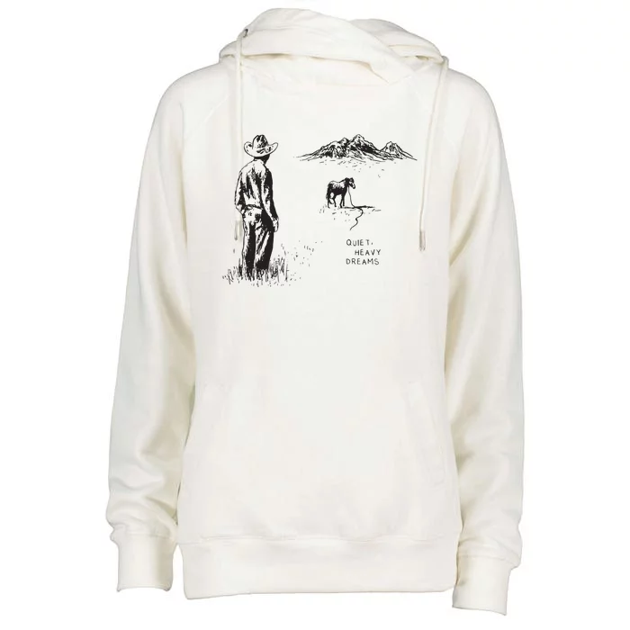 Cowboy American Heartbreak Country Music Women Womens Funnel Neck Pullover Hood