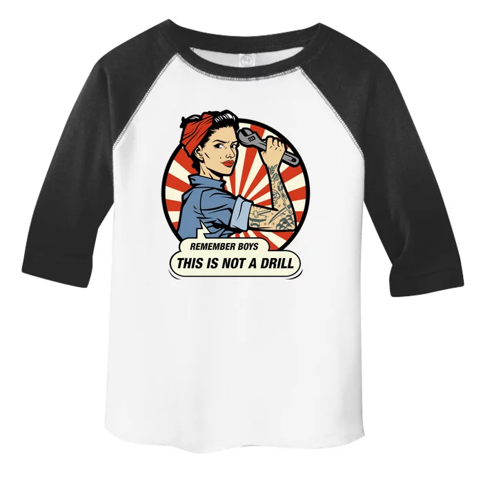 Contractor And Handy And Diy Enthusiasts' This Is Not A Drill Gift Toddler Fine Jersey T-Shirt