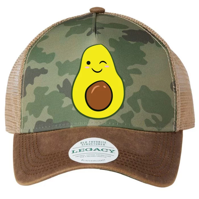 Cute Avocado Halloween Costume Kawaii Avocado Legacy Tie Dye Trucker Hat