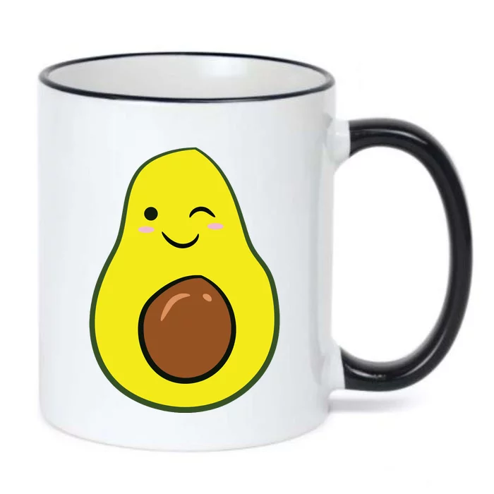 Cute Avocado Halloween Costume Kawaii Avocado Black Color Changing Mug