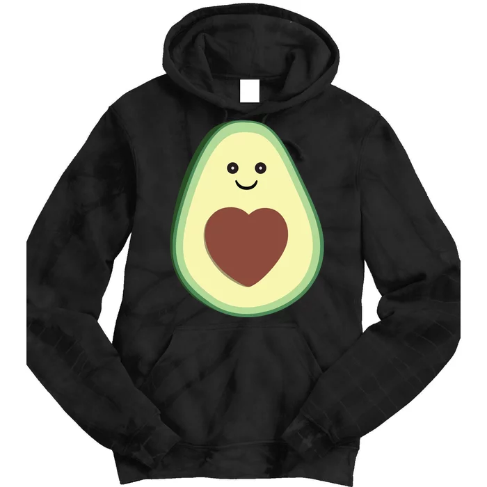 Cute Avocado Heart Love Tie Dye Hoodie