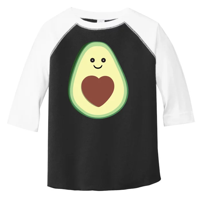 Cute Avocado Heart Love Toddler Fine Jersey T-Shirt