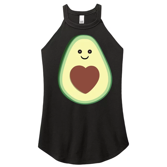 Cute Avocado Heart Love Women’s Perfect Tri Rocker Tank