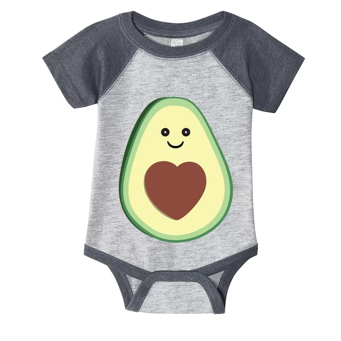 Cute Avocado Heart Love Infant Baby Jersey Bodysuit