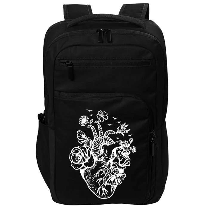 Cute Anatomical Heart Cardiac Nurse Student Gift Impact Tech Backpack